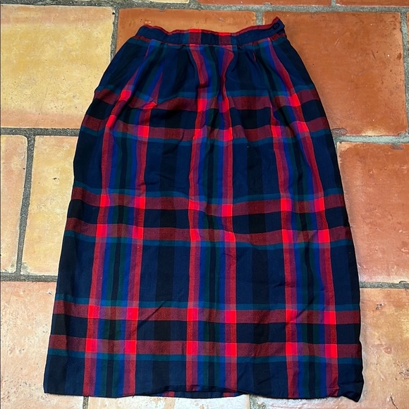 Pendleton Dresses & Skirts - Vintage Pendleton Plaid Women's Skirt - Red and Blue